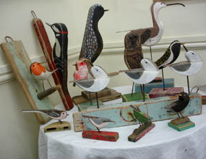 Bird sculptures