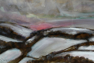 Snow above Far Hill